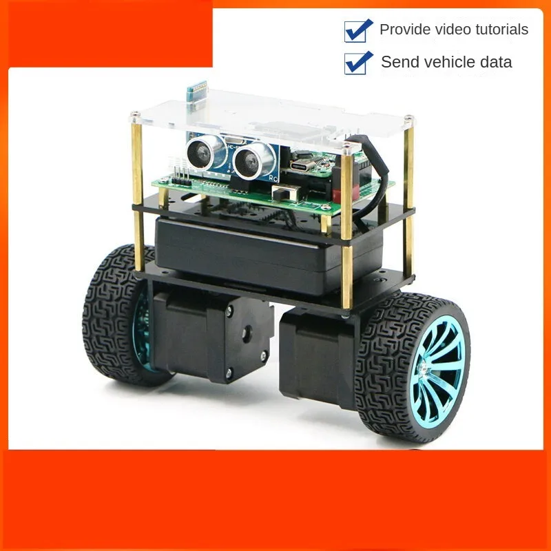 Robot Auto-Bilanciante 2WD con Motore Stepper Assemblato, 2 Strati, Regolazione PID, Robot Carrello LQR, Robot Bilanciante Programmabile