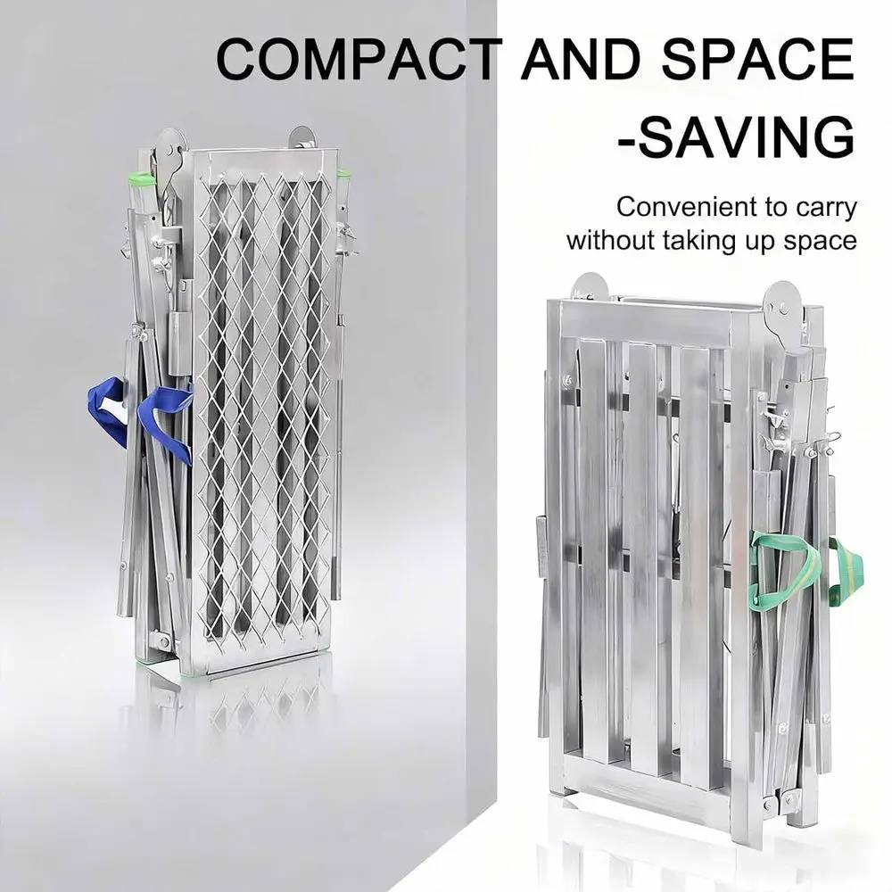 Portable Steel Scaffolding Platform for RV Maintenance and Painting, Adjustable Height, 140x30cm, Single Color