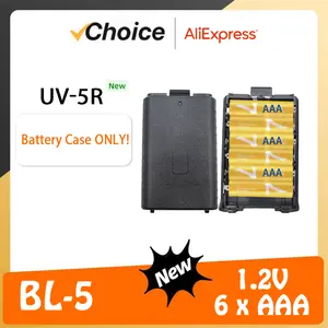 Bilashmart Baofeng UV 5R Battery Case BL 5 AAA batteries Shell Extended AA Battery Housing UV 5R DM 5R UV 5RE Walkie Talkie Accessories