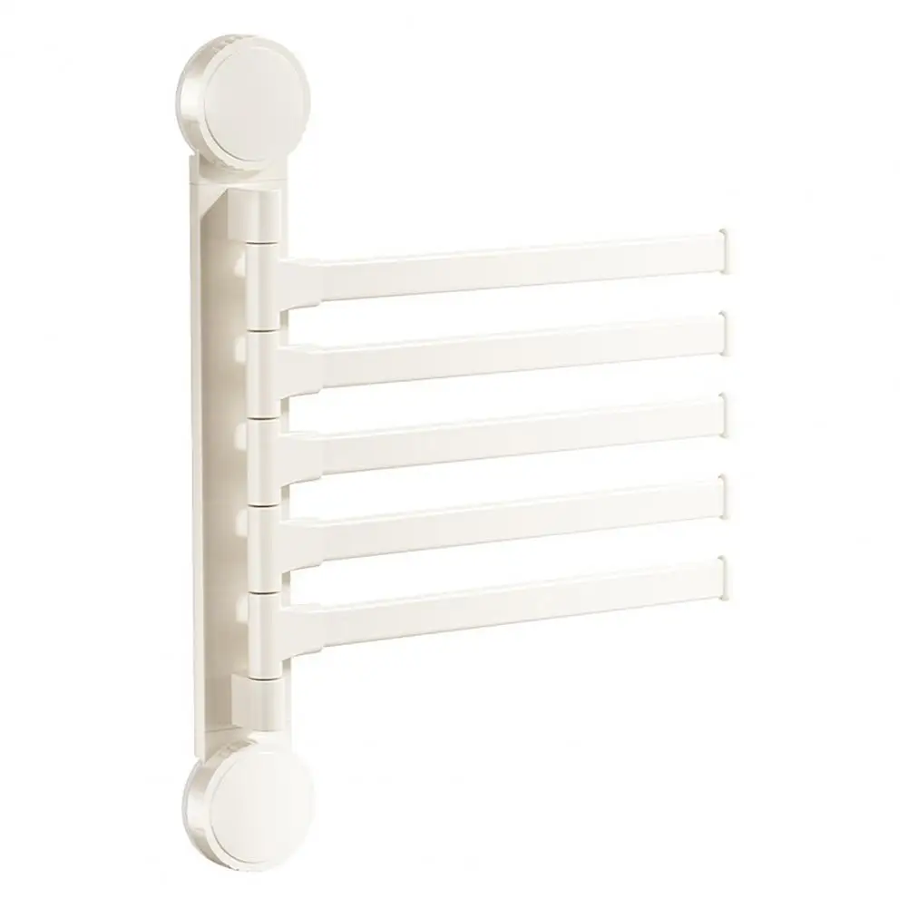 

Компактная полка для хранения полотенец Многоцелевая настенная вешалка для полотенец с вращением на 180 градусов Расширенный столб Быстрая установка