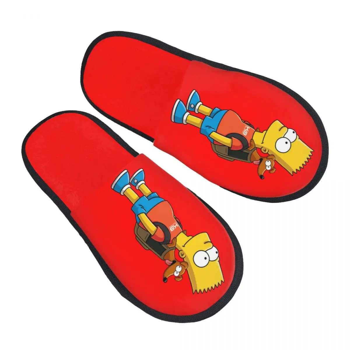

Custom Simpsons Cartoon Memory Foam Slippers Women Cozy Warm House Slippers