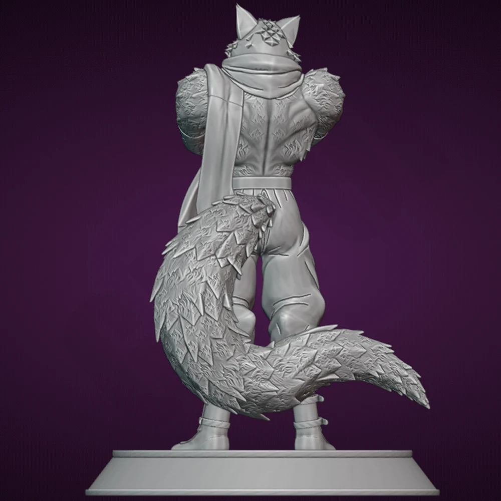 1/24 3d Print Model Kit Bergamo Wolf Resin Figure Model Kit Unassembled DIY Miniature Reduction Statue Unpainted Kit Toys