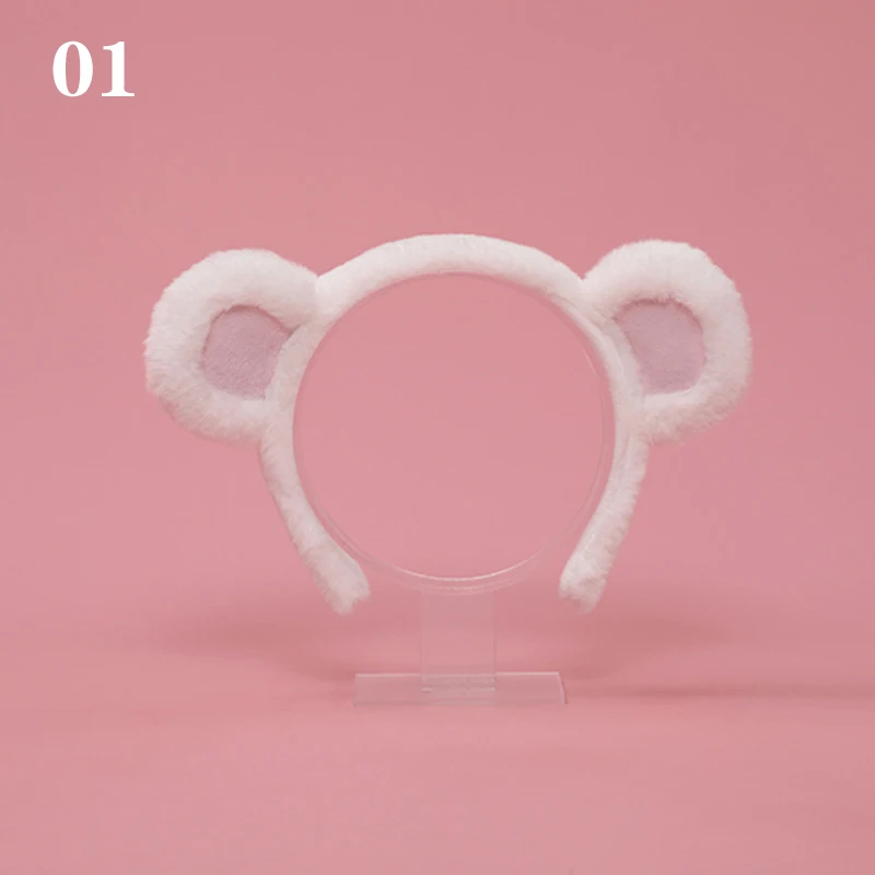 New Lolita Plush Hair Hoop Animal Bear Ears Headbands Hair Band Cute Headpiece Anime Lolita Cosplay Accessories