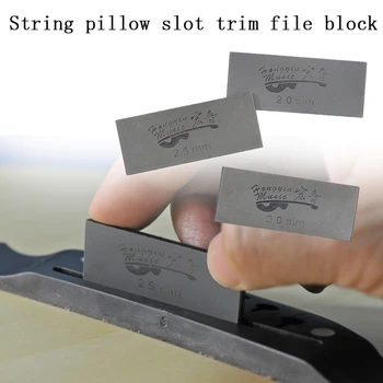 Gitar yastık taşlama dosya bloğu dize yastık oluklu dosya Kare testere dosya bloğu yapımı onarım araçları