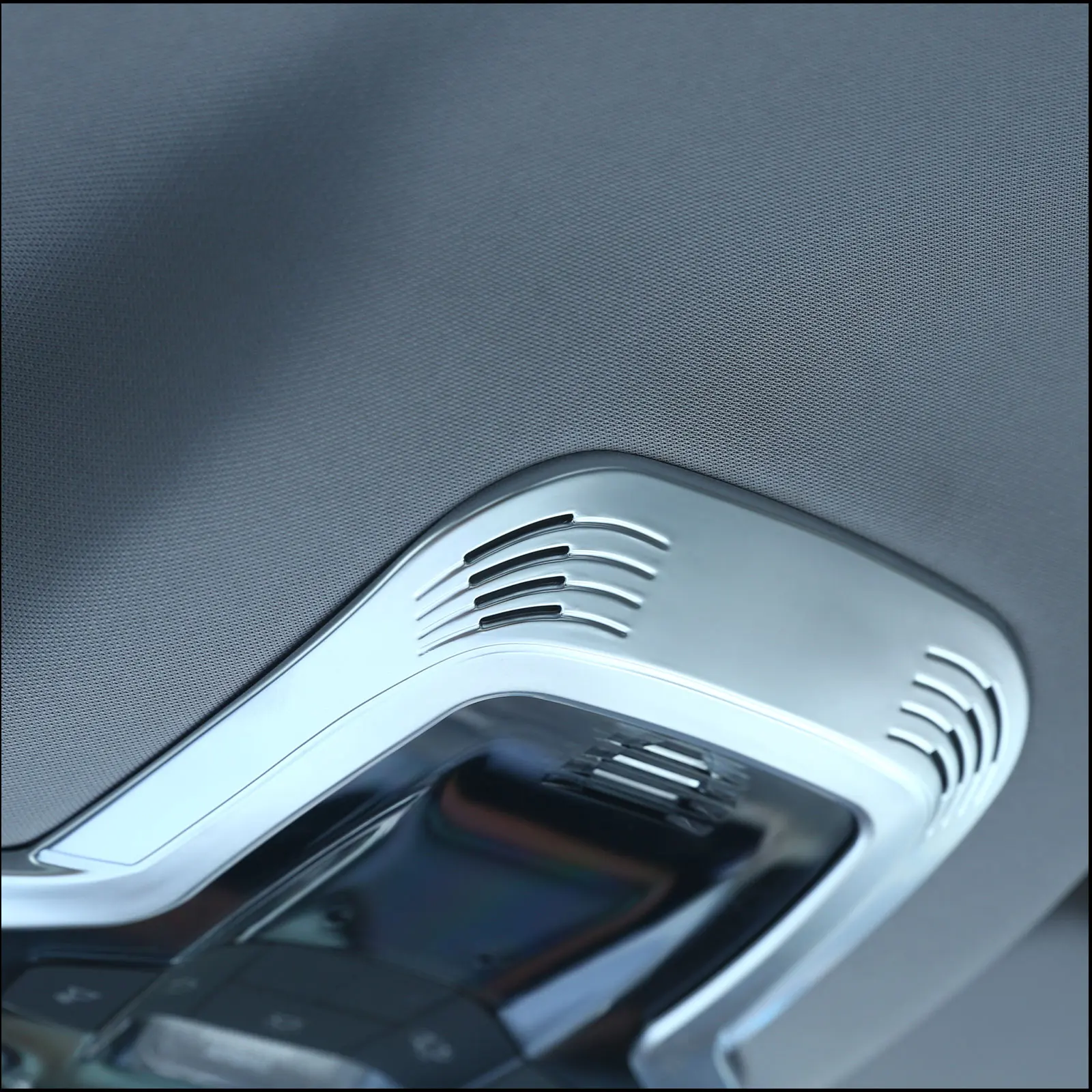 cheya ABS Chrome Car Front Reading Light Decorative Panel Frame Cover for Maserati Tonali Interior Accessories 1 Pcs image 4