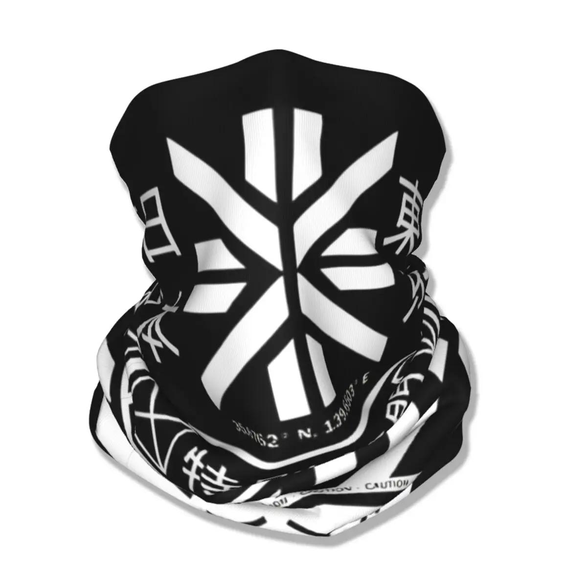 Japanese Tokyo Bandana Neck Cover Printed Mask Scarf Multifunctional Headband Fishing for Men Women Adult All Season