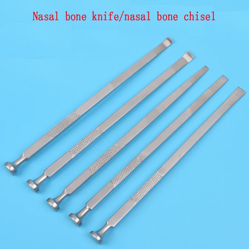 Nose bone knife tool nose bone chisel stainless steel spatula round handle nose bone knife nose plastic instrument