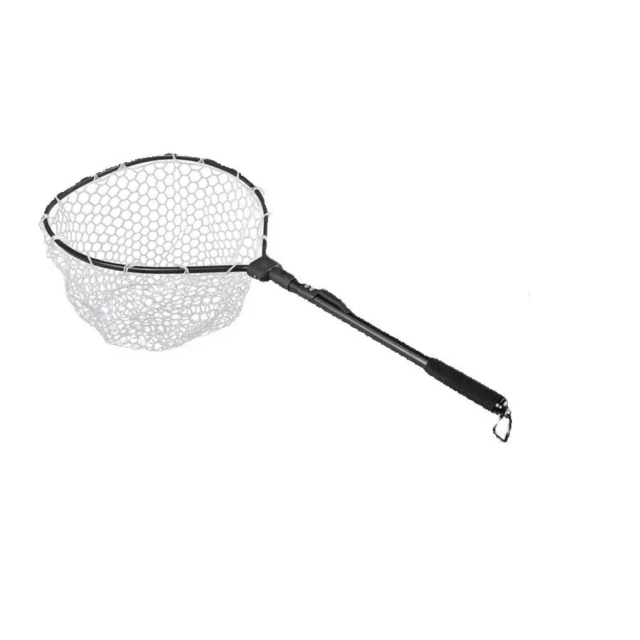 

Телескопическая рыболовная сеть, подсак из рамы из алюминиевого сплава, маленькая резиновая сетка, ремешок с магнитным зажимом, сеть для ловли нахлыстом