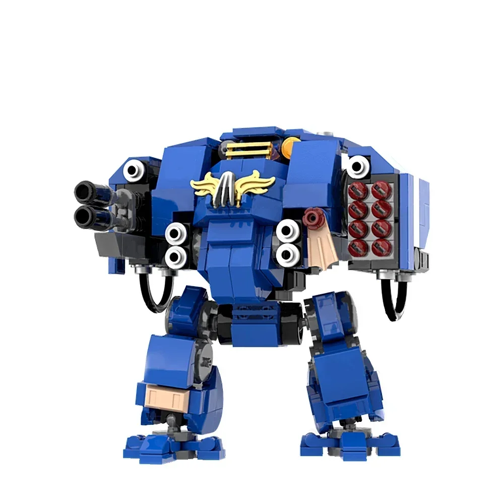 MOC Warrior Bricks Ballistus Dreadnought Battle Robot Building Blocks Model 40K War High-Tech Mecha Assembly Toys Gifts