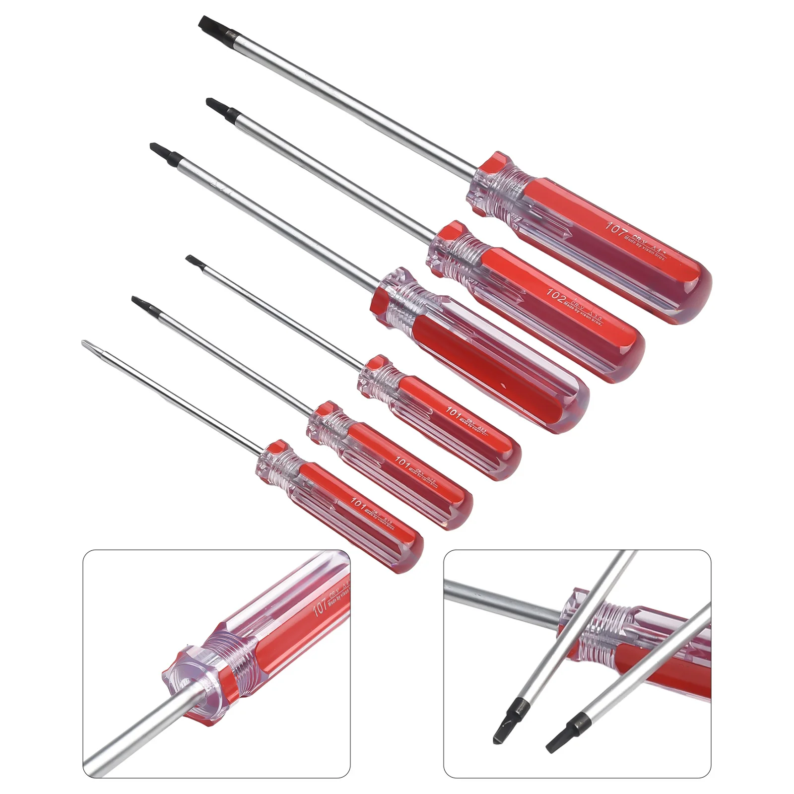 6pcs Triangle Screwdriver Triangle Drive Head TA1.8 TA2.0 TA2.3 TA2.7 TA3.0 TA4.2 Screw Removal Repair Tool Hand Manual Tools