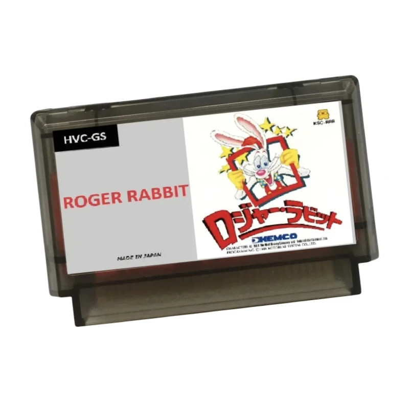 

RoggerRabbit Japanese ( FDS Emulated ) 60 Pins Retro Game Cartridge for FC Console 8 Bit Video Game Card