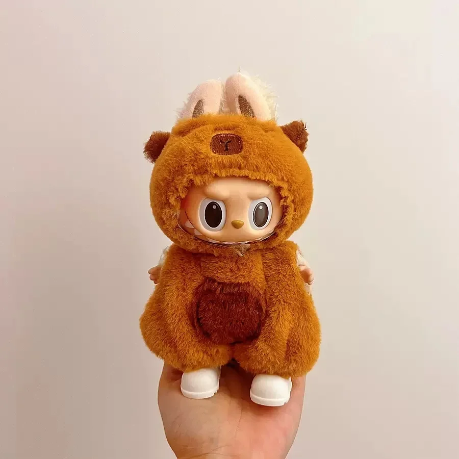 

17cm Mini Plush Doll Clothes Outfit Accessories for Korea Kpop Exo Labubu Idol Girl Dress Cute Animal Costume Clothing Gift