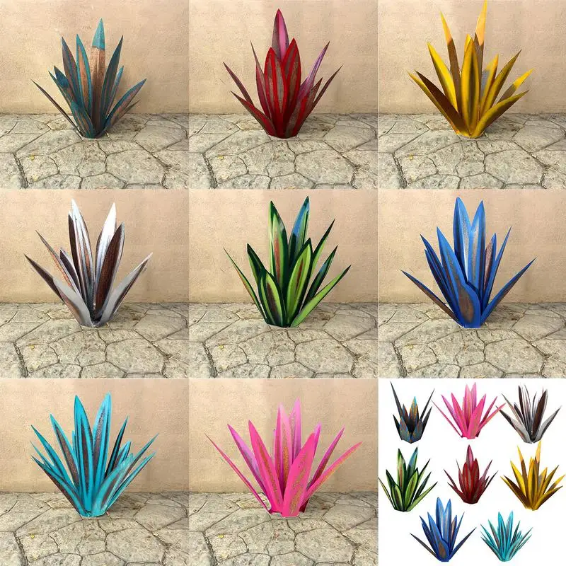 

Tequila Rustic Sculpture DIY Metal Agave Plant Garden Yard Art Statue Outdoor Lawn Ornaments Yard Stakes Home And Garden Decor