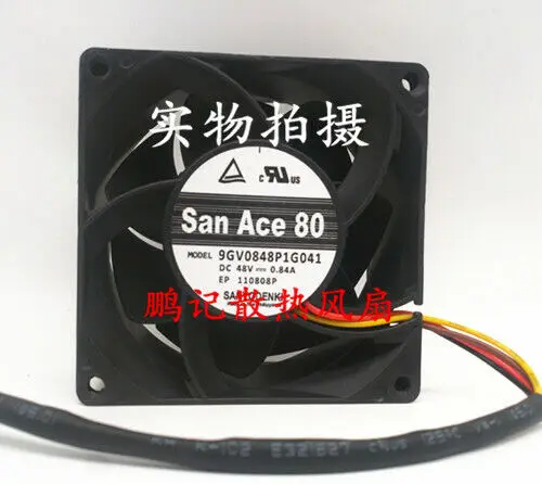 1pcs Sanyo 9GV0848P1G041 DC48V 0.84A 8038 80X80MM cooling fan