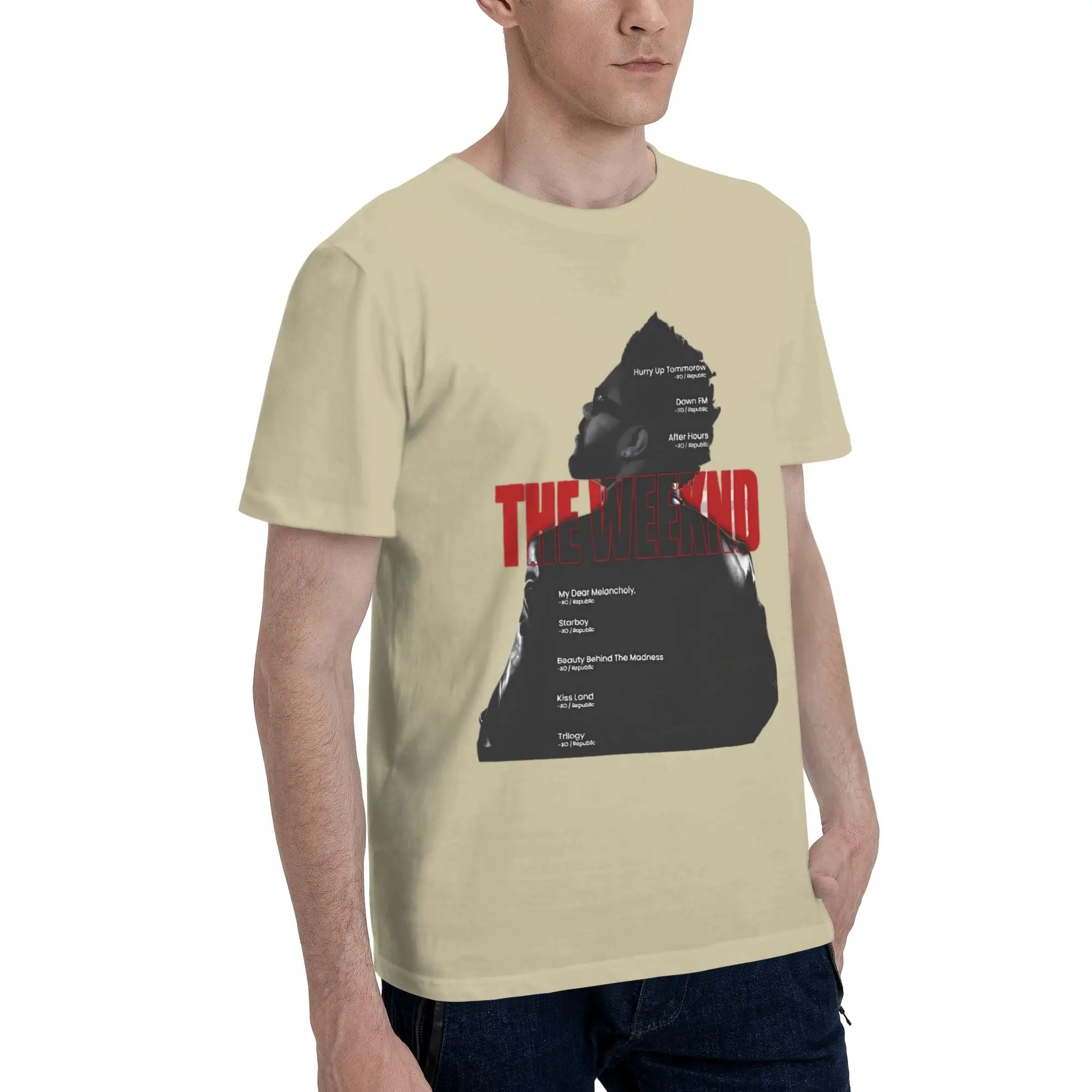 Men Women After Hours Til Dawn 2026 xo the weeknds T Shirt 100% Cotton Print Tee Shirts  Clothing Outfits