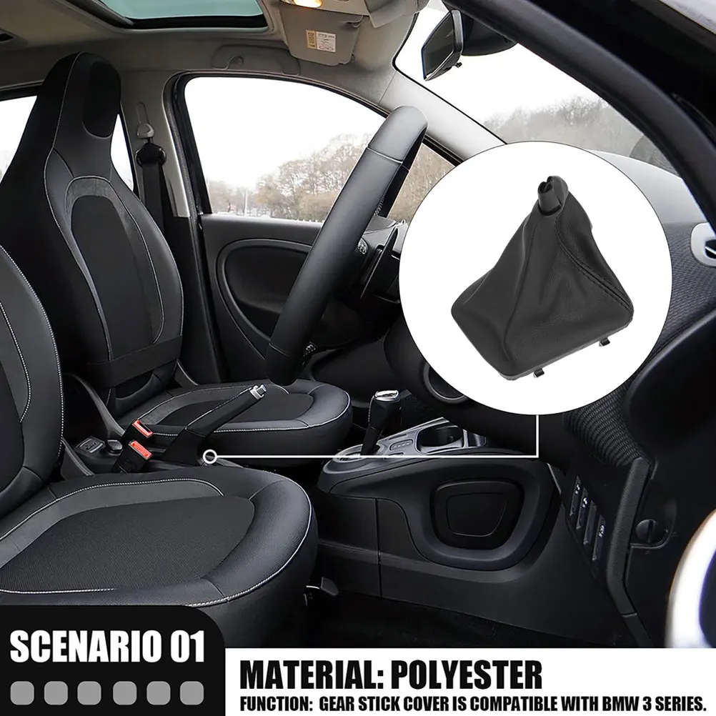 

Dust Cover Shift Lever Handle Suitable Most Cars PU Shifts Stick Cover Material Protective Knob Stick Dust Jacket Tool Parts