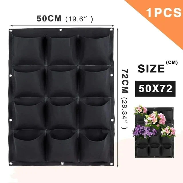 NIEUWE Muur Hangende Zakken Plantzakken Bloempot Huis Tuin Grow Bag Tuin Planter Verticale Suculentas Plant Pot Home Decor