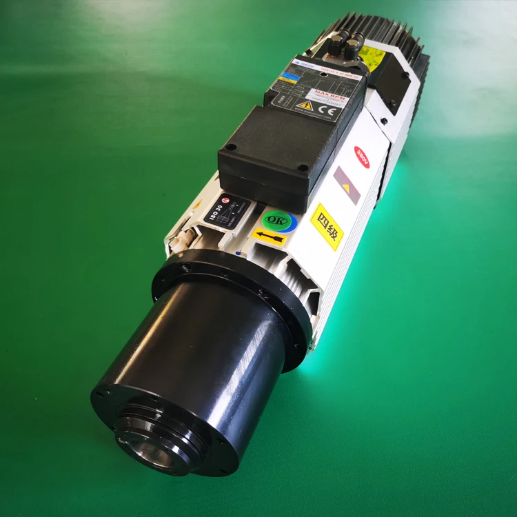 9KW ATC ISO30 Air Cooled High Speed CNC Spindle Motor 24000rpm Bearing VFD Drive MPS Brand Machine Tool