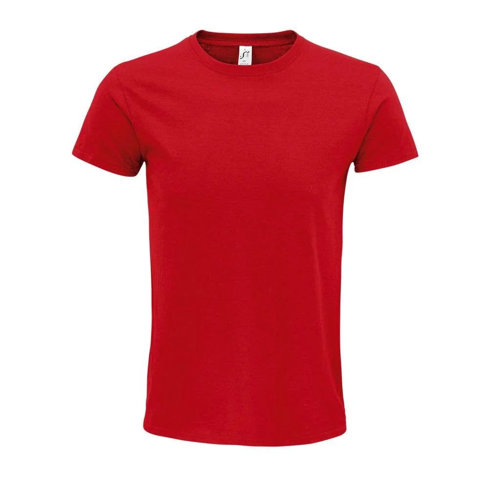 MARNAULA.EPIC. Unisex Solid Knitted O-Neck Tops. Size = 4XL,COLOR = Red