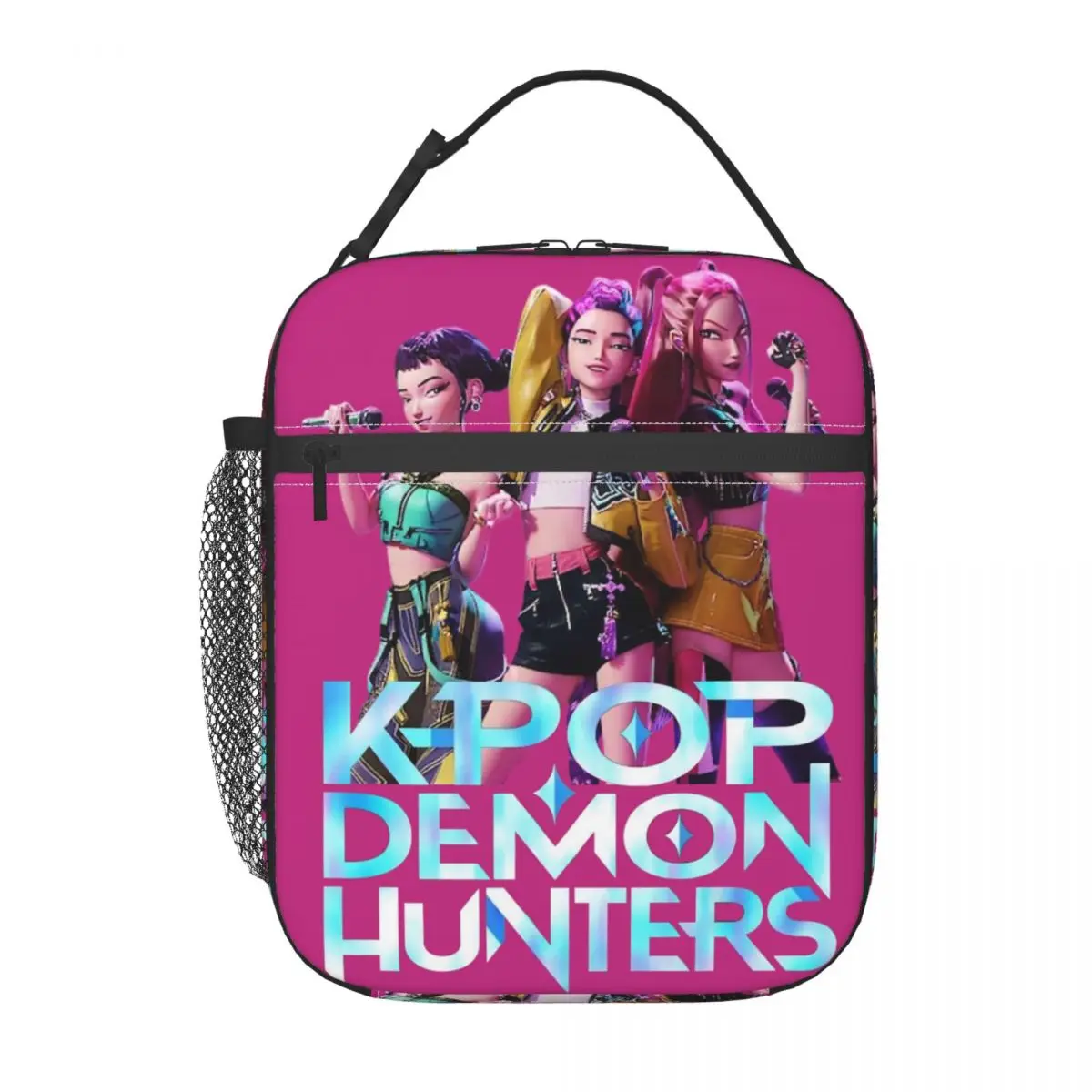 

Huntrix Insulated Lunch Bag Leakproof Kpop Demon Hunters Reusable Thermal Bag Tote Lunch Box College Travel Men Women