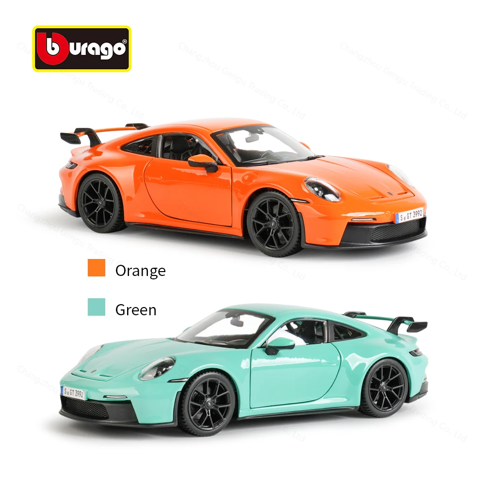 Bburago 1:24 Porsche 911 GT3 Sports Car Static Die Cast Vehicles Collectible Model Car Toys