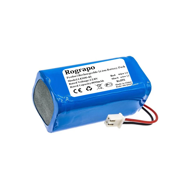 New 12.8V 14500 800mAh WINBOT Battery Pack INR14500-4S Robot Vacuum Cleaner