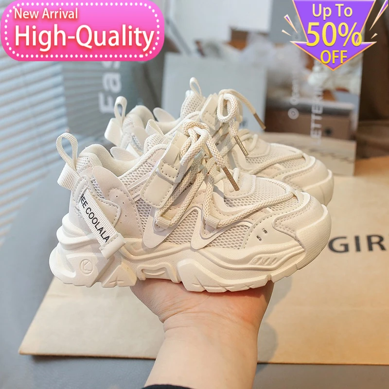 New Summer Soft Childrens Sports Shoes Trendy and Versatile Stable Running Shoes Campus Foot Protection Breathable Casual Shoes - view 5