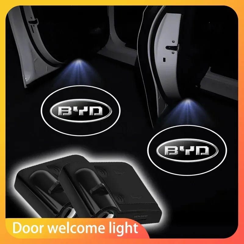 

Car Door Welcome Courtesy Shadow Projector Lamp LED HD Logo Light Cars Accessoriest For BYD All Model S6 S7 S8 F3 F6 F0 M6 G3 G5