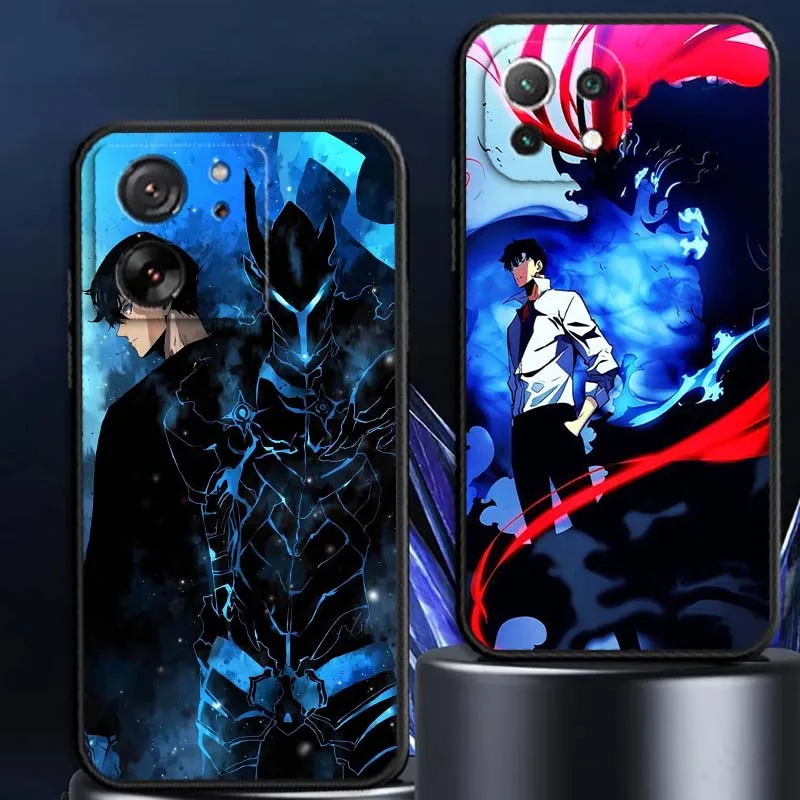 

Anime Solo Leveling Pattern For Xiaomi Mi 15 14 13 13T 12 12T 12S 11 11i 11T Pro Ultra Lite 5G Black Soft Cover