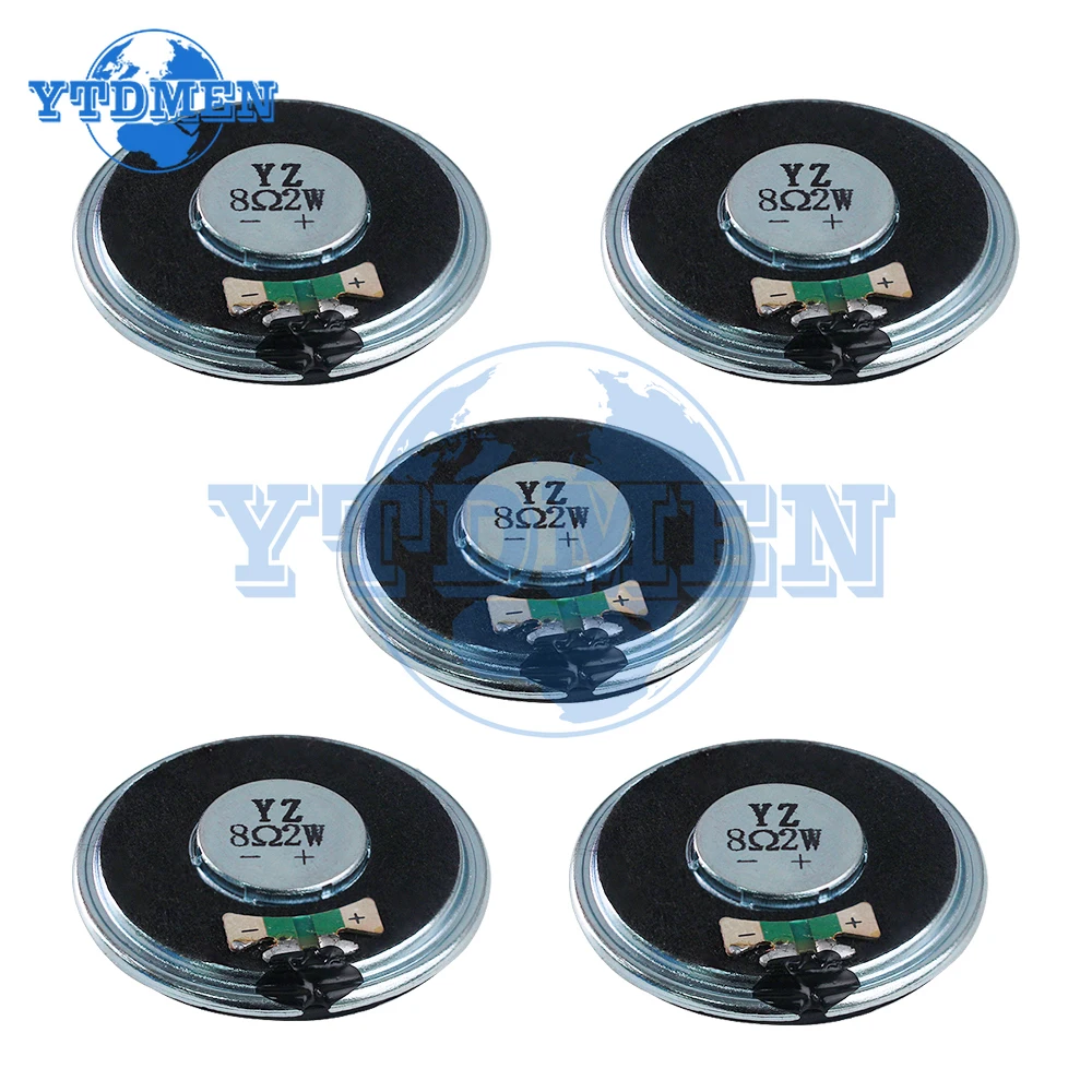 5/10PCS 2W 8ohm Speaker 40MM Diameter Ultra-thin Horn Speaker 2 Watt 8 Ohm Loudspeaker Kit for Arduino