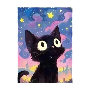 EverShine DIY 5D Diamond Painting Cat Night Sky Full Round Drill Embroidery Animal Mosaic…