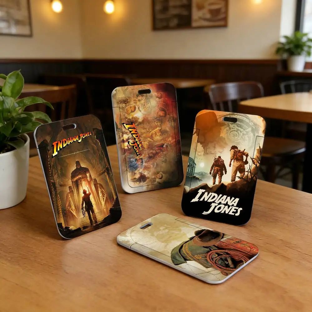 

Игровой брелок-держатель для карт I-Indiana Jones and the Great Circle, чехол для карт, держатель для ID-карт с ремешком на шею