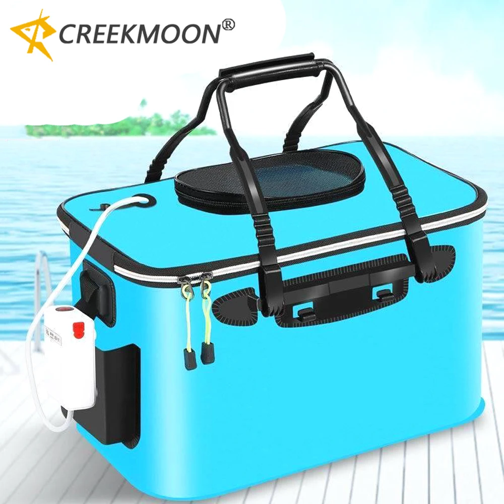 Multifunctional 30/40/45/50cm Outdoor Folding EVA Bucket Fishing Bag Case Portable Camping Hiking Bucket with Handle L30