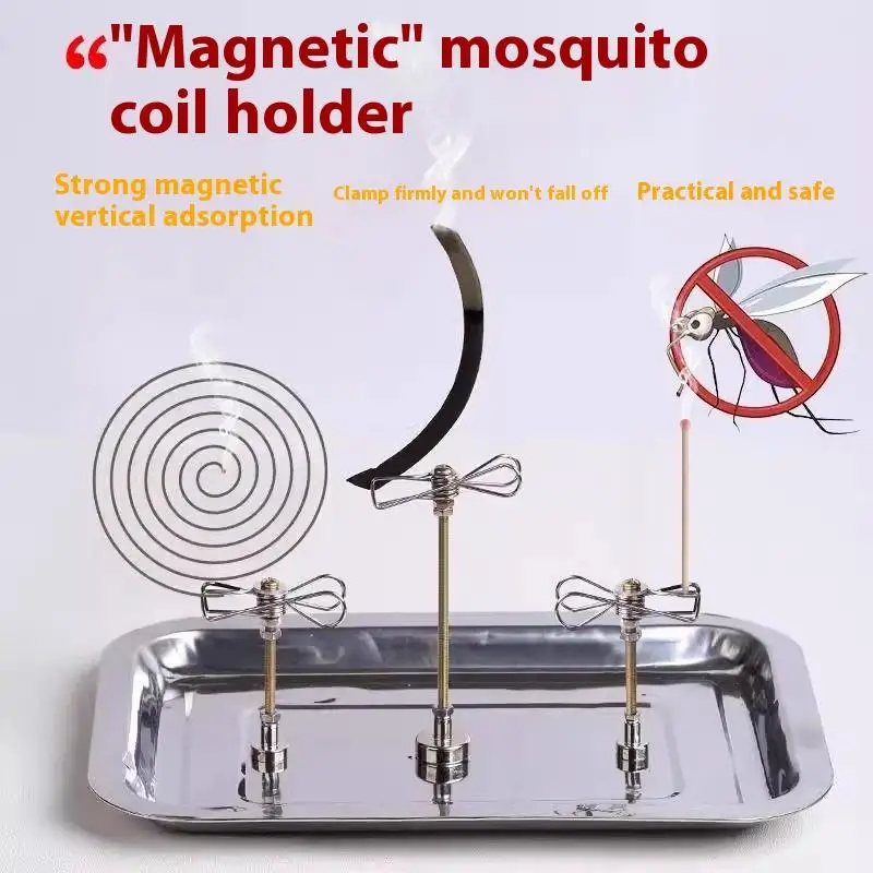 المعادن المغناطيسي البعوض لفائف حامل حامل البخور لفائف البخور الموقد الإطار الحديثة طارد البخور رف لغرفة النوم المنزلية #1