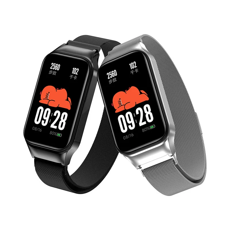 Magnetic Metal Bracelet+Protective Case for Redmi Miband 8 Active Band New No Gaps Stainless Steel Strap for Xiaomi Watchband 2