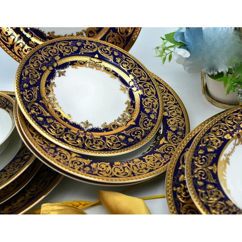 pcs Style Dishwasher Safe High Quality Dish Plate Elegant Porcelain China Dinner Tleware Set