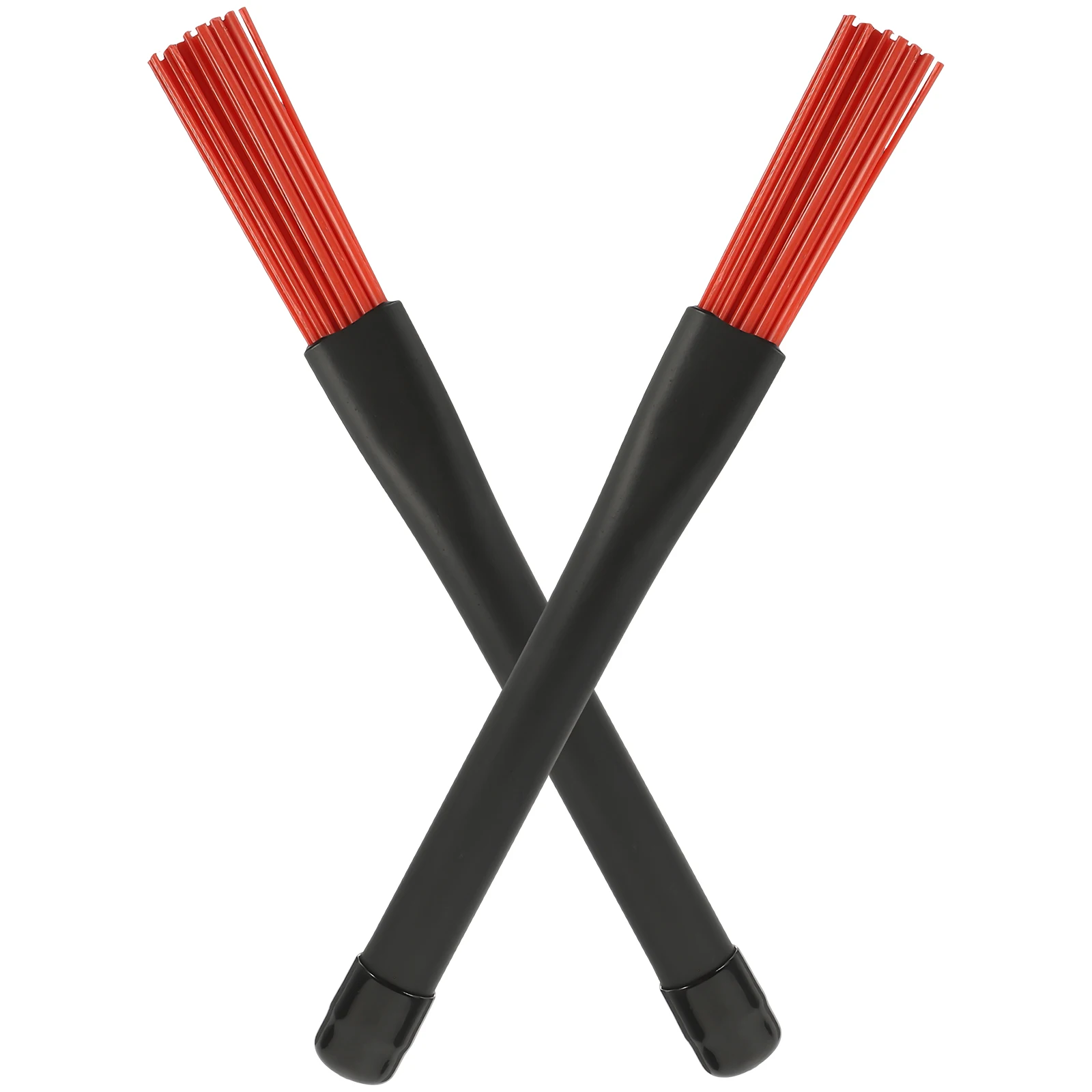 

1 Pair Black Retractable Drum Brushes Nylon Handle Adjustable Size Jazz Drums Percussion Instruments Beginner Practice Youth