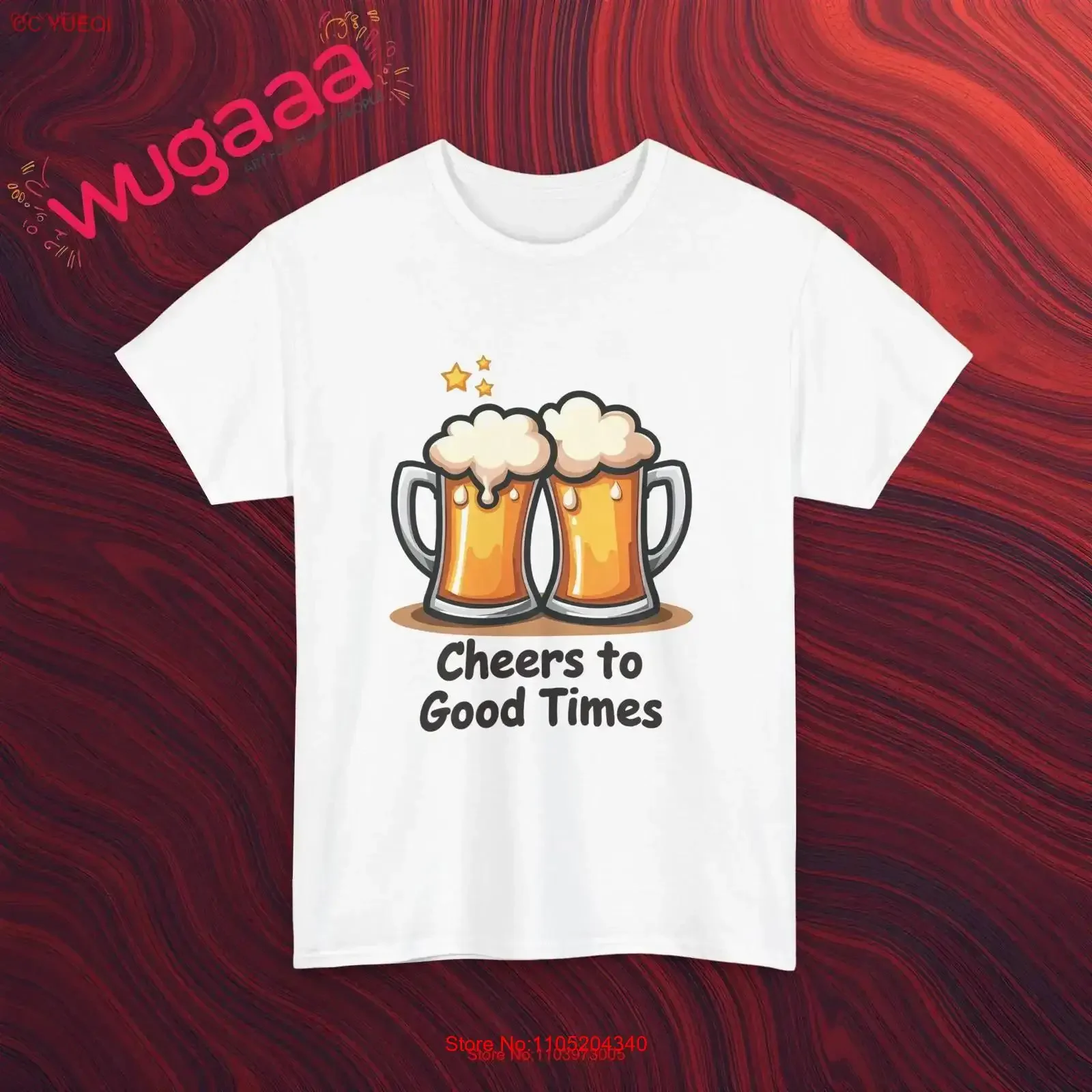 

Cheers to Good Times T Shirt Funny Beer Lovers for Enthusiasts Party Fun vintage Washed streetwear Top For Everyday Wear