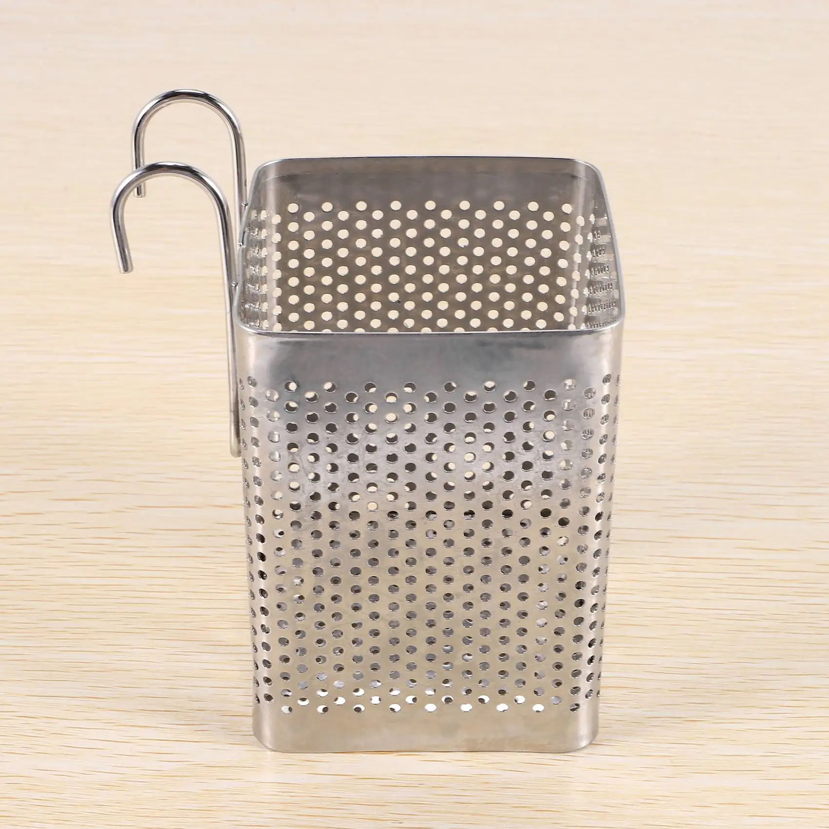 Stainless Steel Chopsticks Holder Hanging Cutlery Drying Basket Tableware Drainer With Hooks Kitchen Utensil Highly Recommended