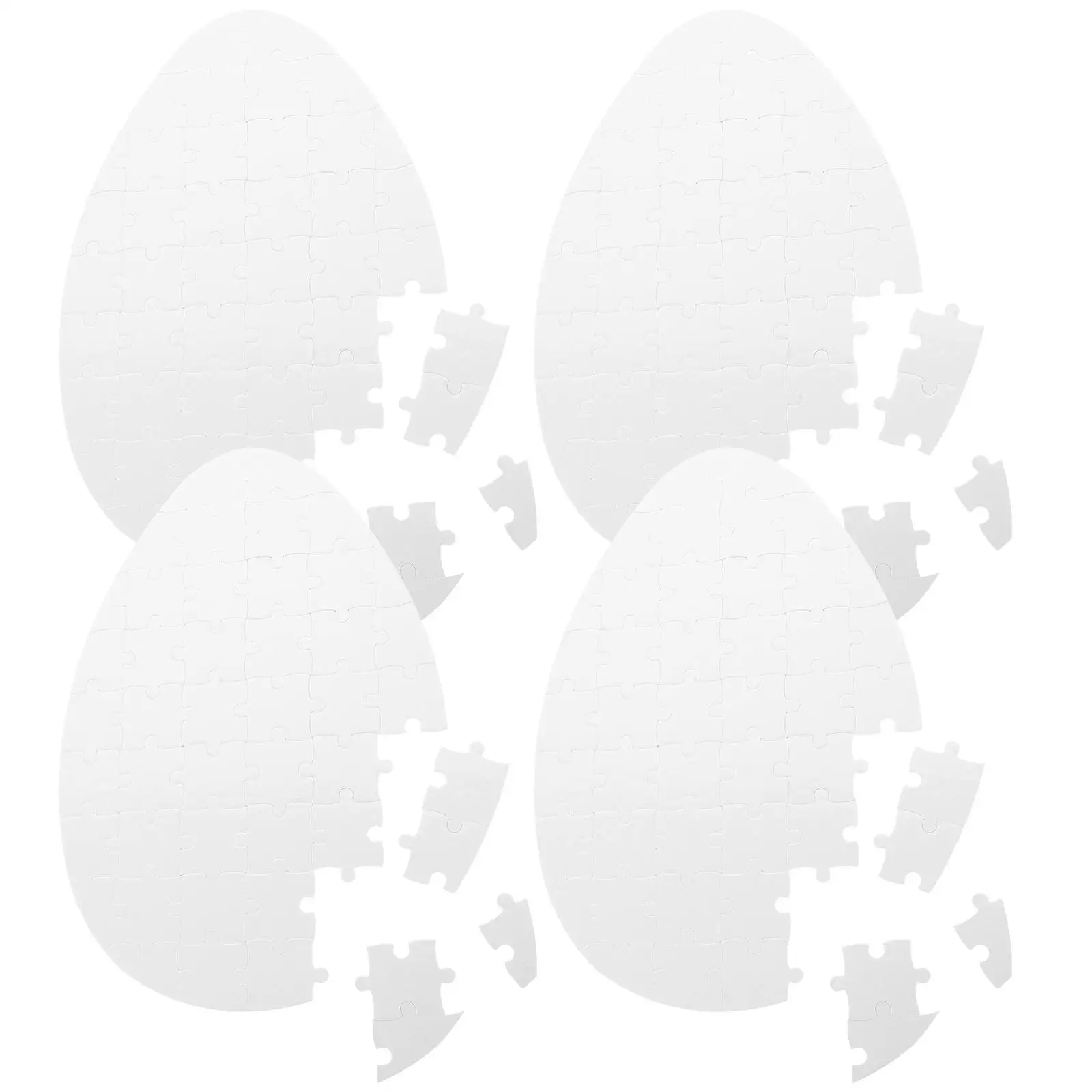 5 Pcs Heat Transfer Egg Puzzle Blank Jigsaw Safe Paper Kids Toys Birthday Party Gift Custom Photo Design Sublimation Puzzle