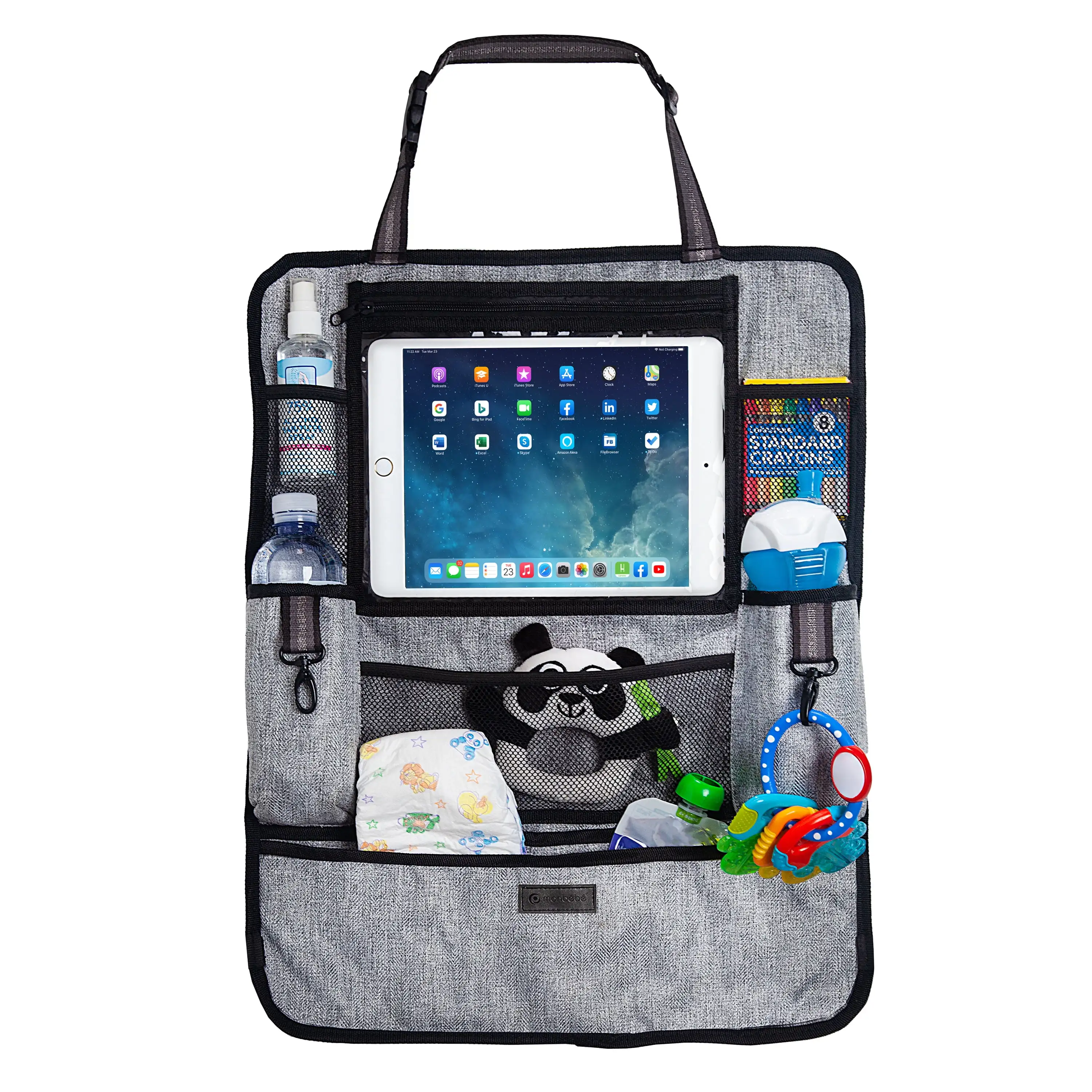 Backseat Car Organizer, Passenger Vehicle Back Seat Storage Caddy for Auto Interior Organization