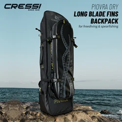 Cressi Fishing Freediving Fin Bag Backpack for Spearfishing Equipment Waterproof Scuba Long Blade Piovra