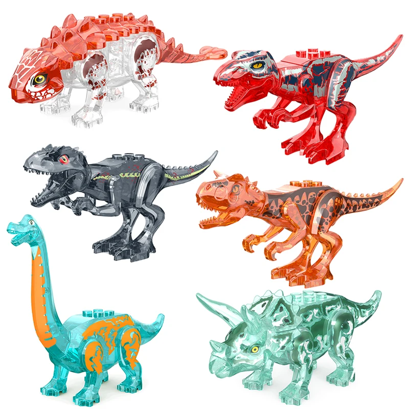 Décennie s de Construction de Dinosaures, Jouets Compatibles avec Parc, Cadeaux de Grandes Marques, Simulation d\'Animaux, T-Rex, Raptor,