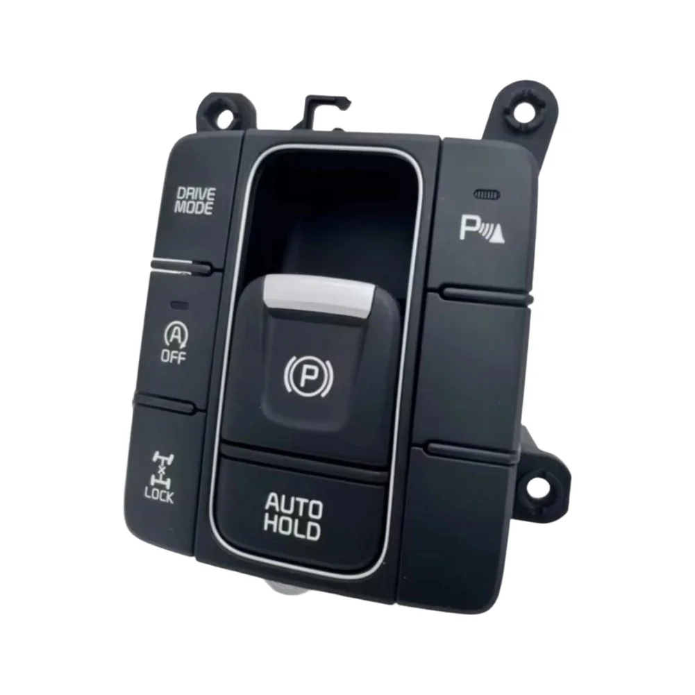 

For Daily Driving Safety Handbrake Switch Button Black Front Vehicle Placement Plastic Construction OE Number Match