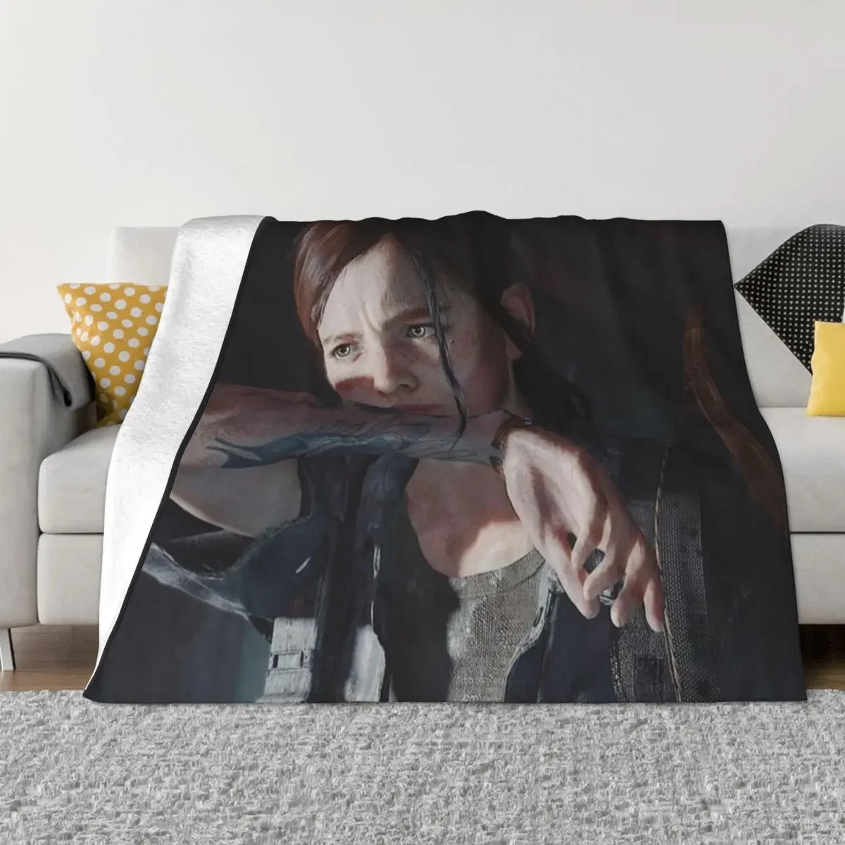 Last Of Us Ellie poster Throw Blanket Thermal Thermals For Travel Blankets