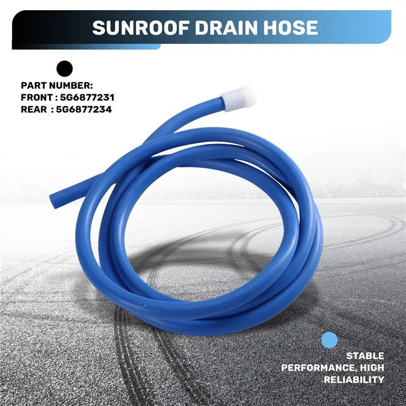 Sunroof Drain Pipe Front Sunroof Drain Hose 5G6877231 Fits For VW Golf Jetta Passat Bora 97-14 Rear