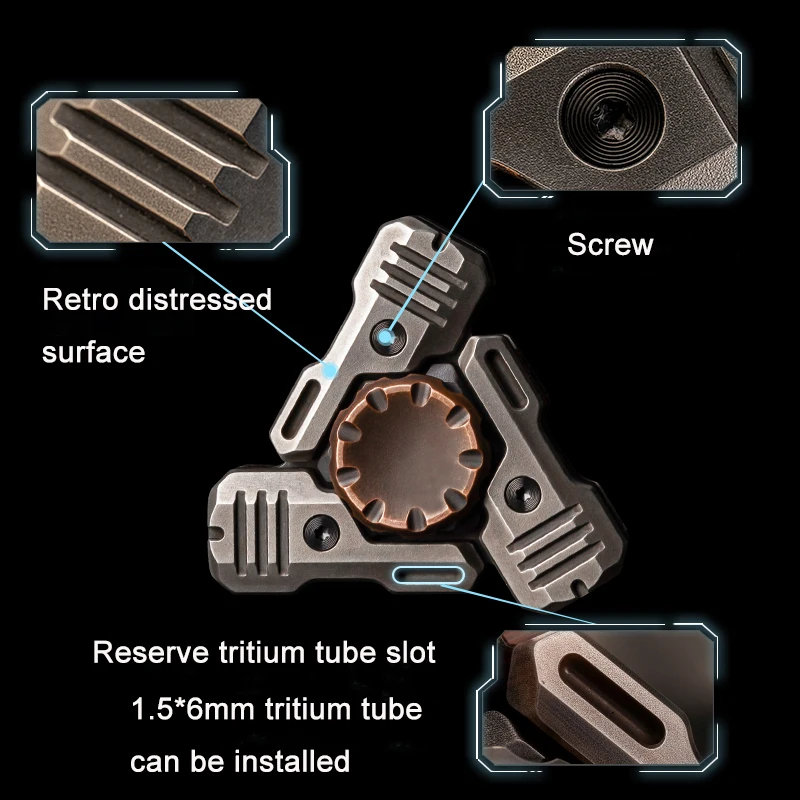 MUYI MUNITIE Ontwerp Cyberpunk Sonic Mecha Vingertop Gyro EDC Volwassen Decompressie Speelgoed Fidget Spinner