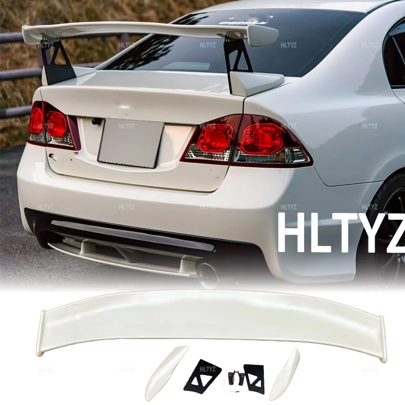 Suitable for 2006-2011 Honda Civic 8th generation Civic FD2 TYPE-R model trunk spoiler body decoration external accessories view 2