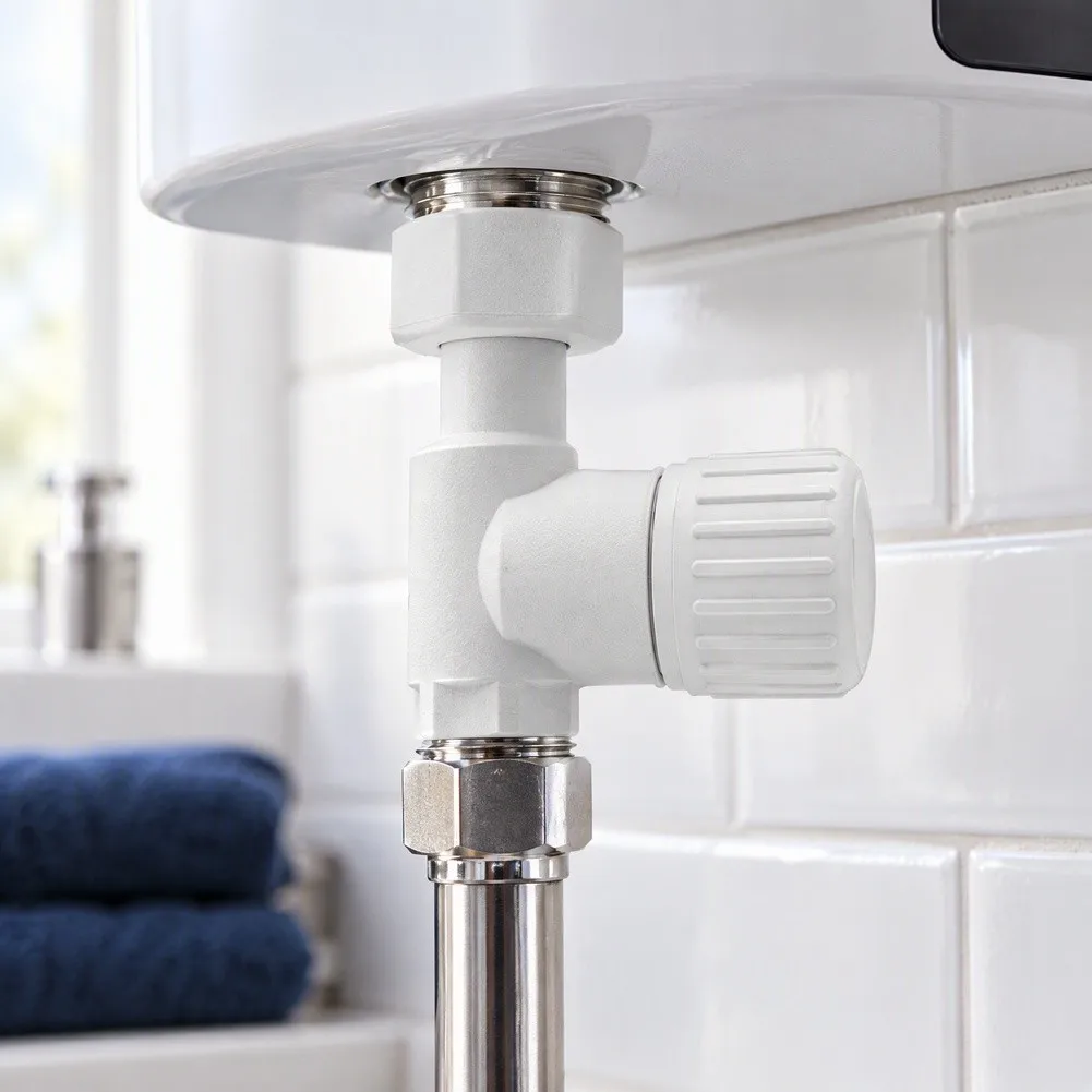 Electric Water Heater Temperature Control Valve Compatible with For Instant Heaters 1/4 Inch White Plastic Valve