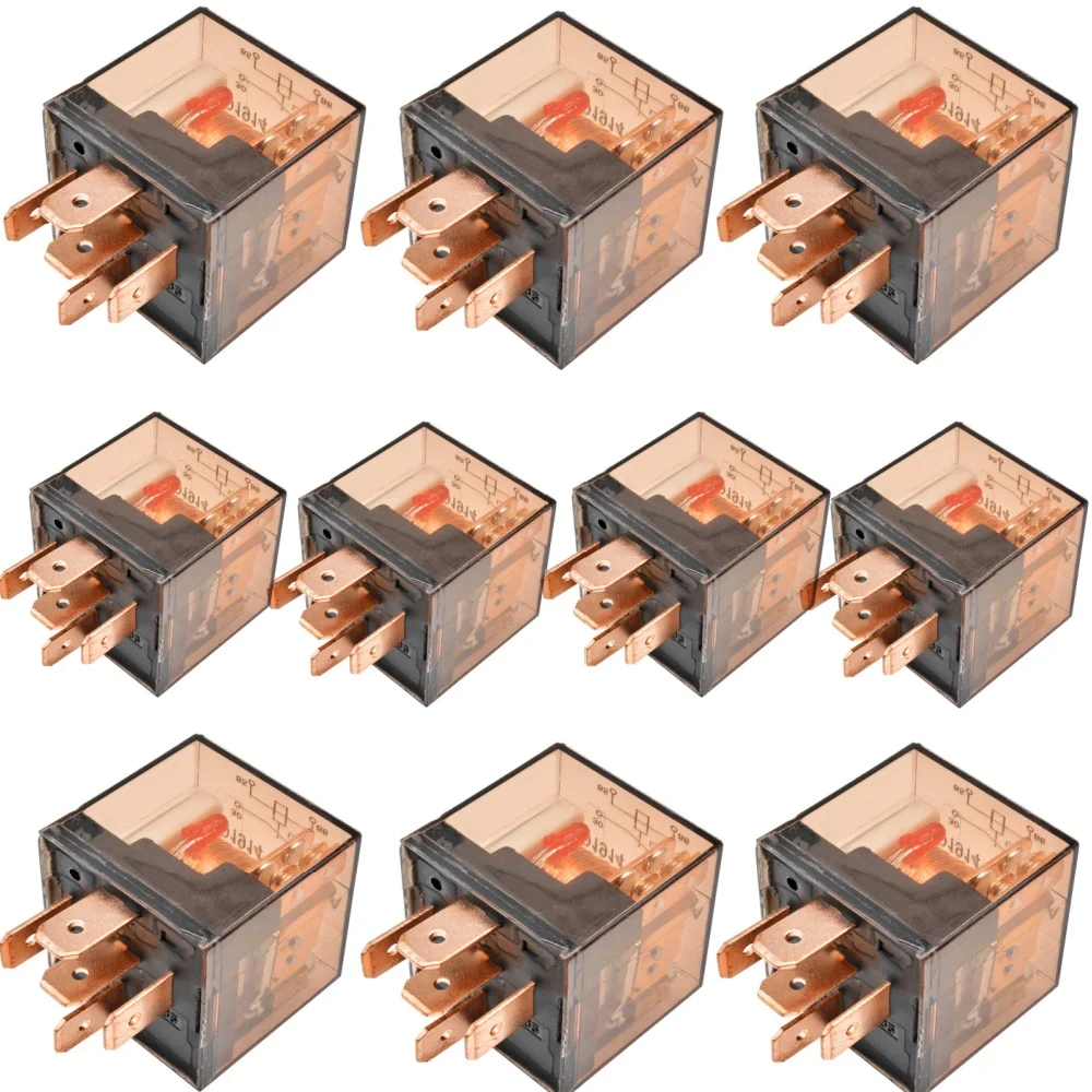 مرحل مقاوم للماء تيار مستمر 12 فولت 100A مرحل SPDT 5 دبوس مرحل سيارة شديد التحمل سبليت شحن حافظة شفافة مقاومة للماء